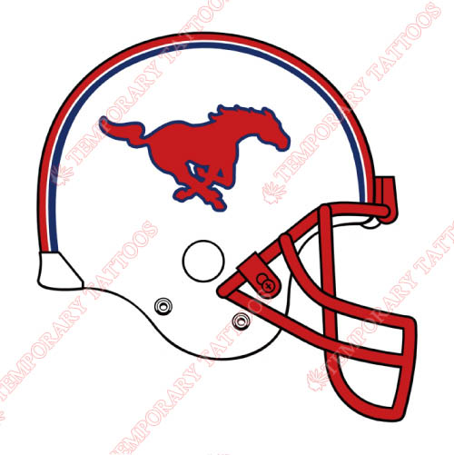 Southern Methodist Mustangs Customize Temporary Tattoos Stickers NO.6303